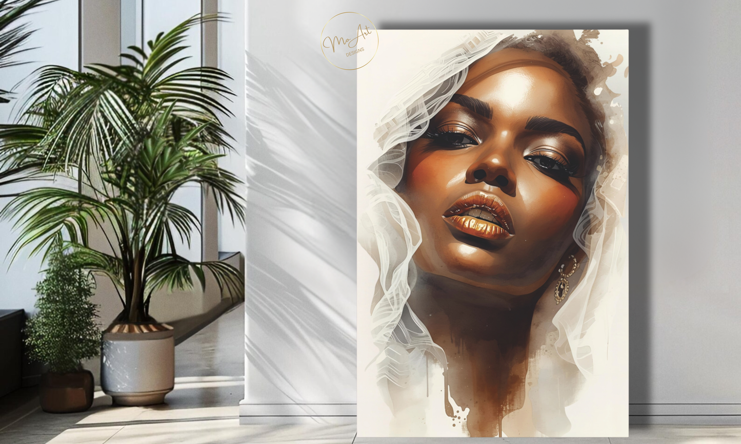 Veiled in Elegance Wall Art / Canvas Print