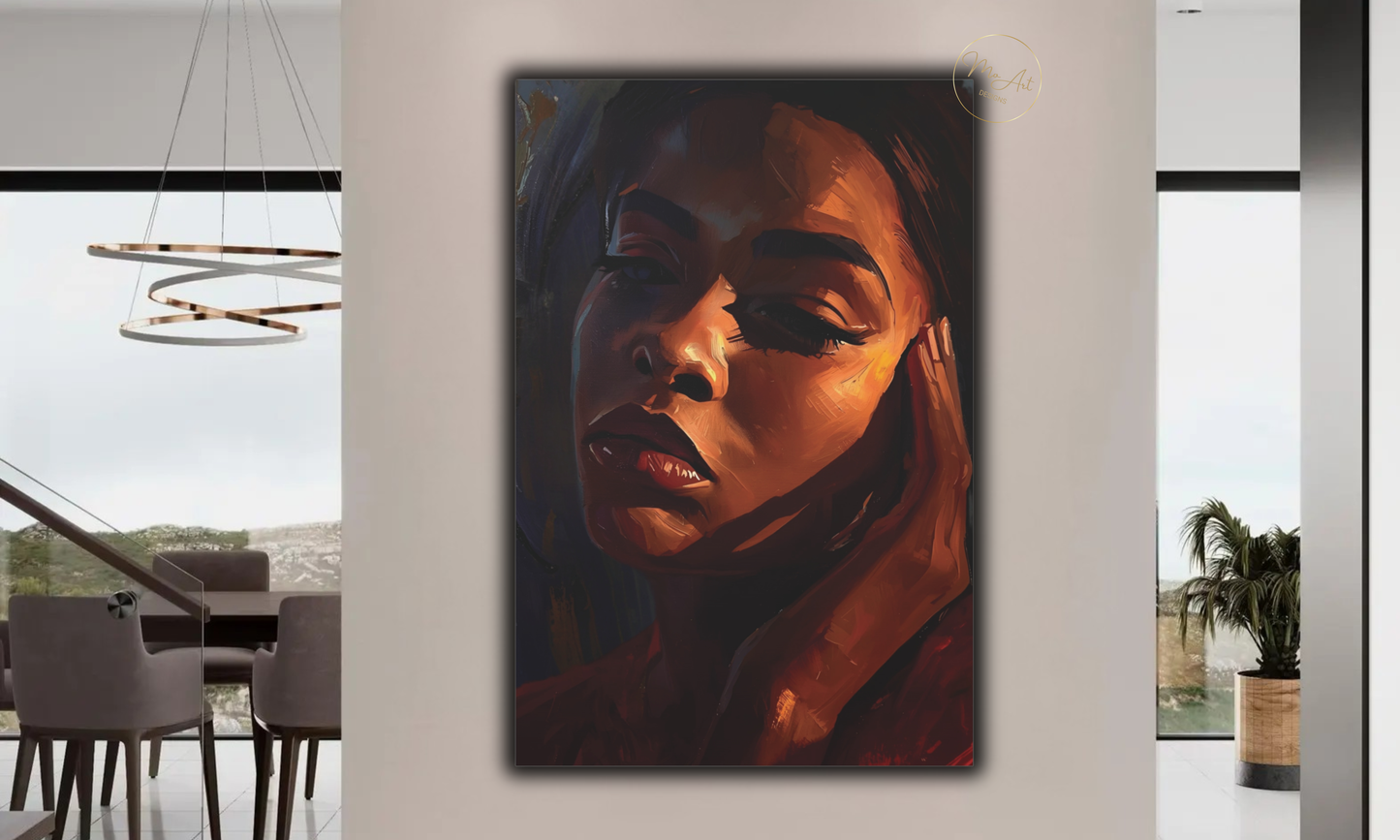 Soulful Reflection – Abstract Canvas Wall Art