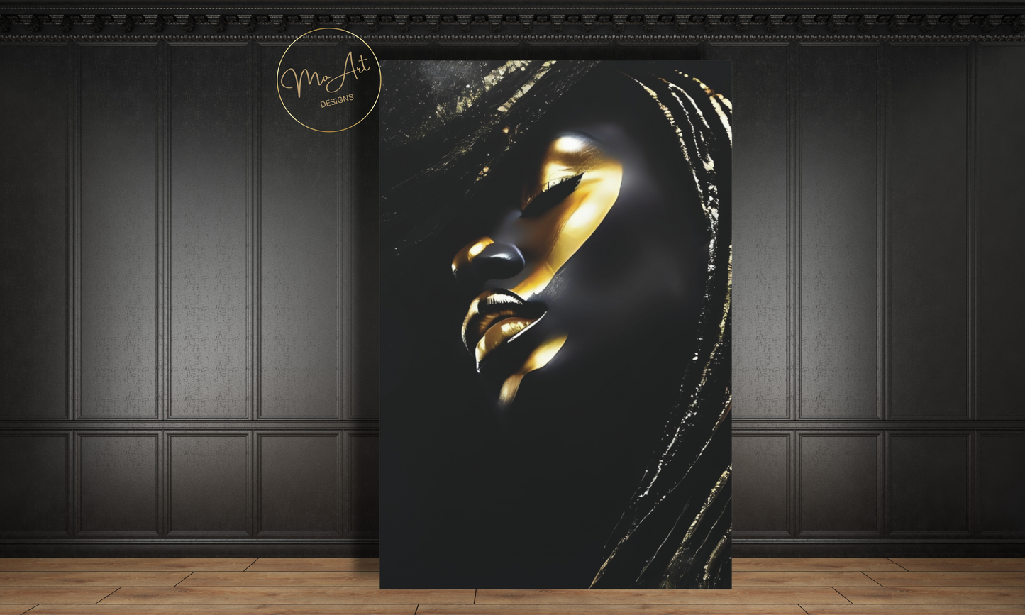 Ebony Glow Luxury Canvas Wall Art