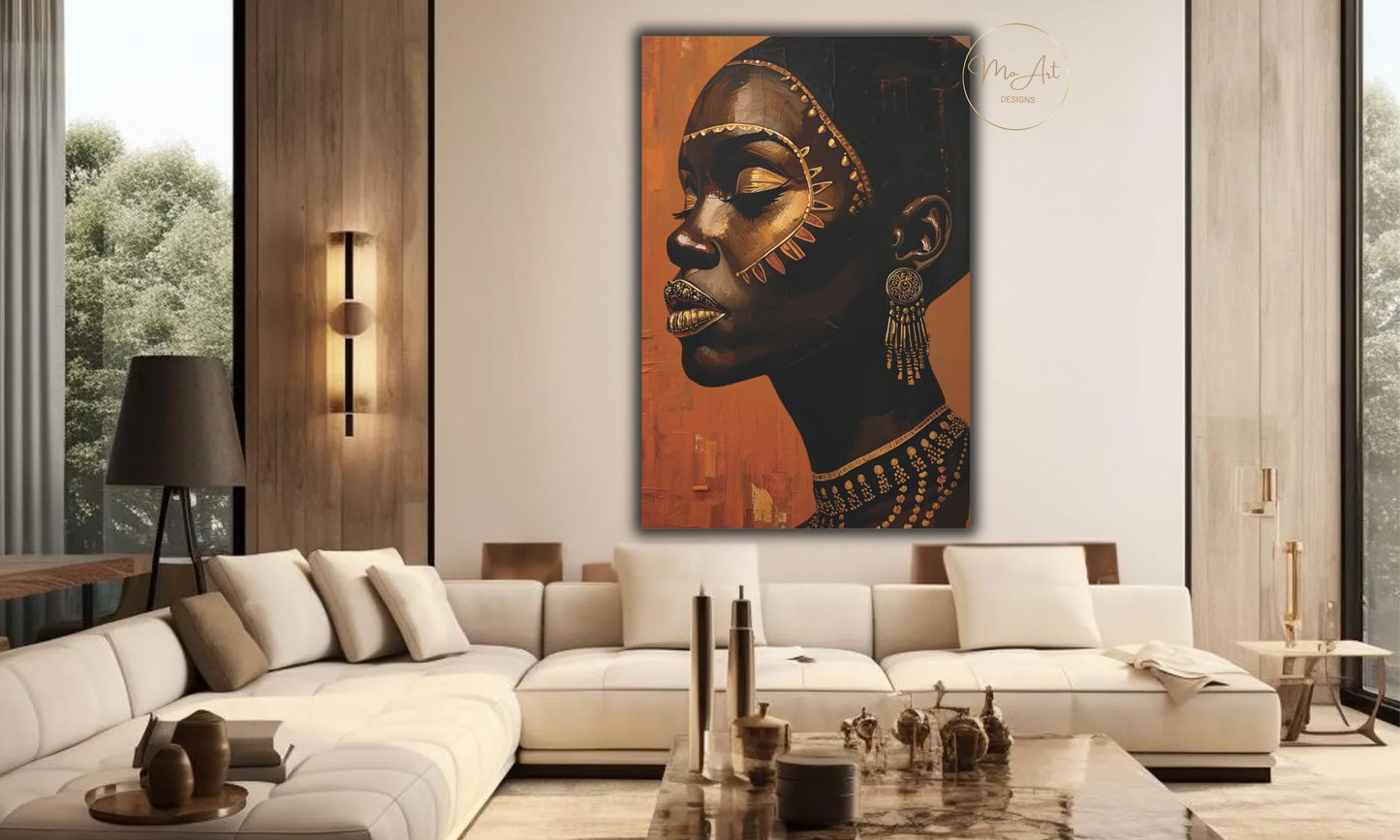 Beautiful Black Queen – Canvas Wall Art