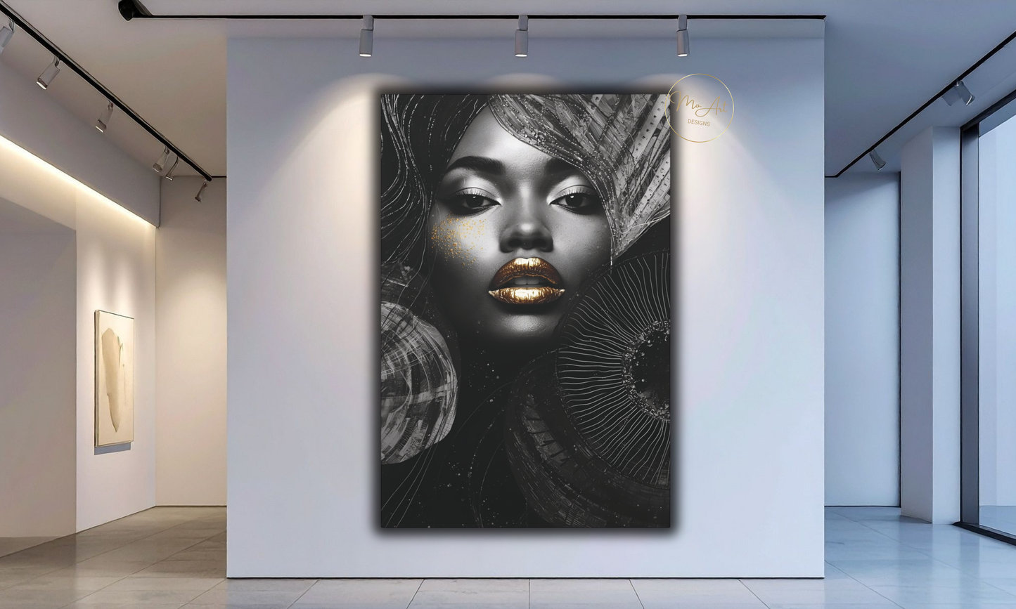 Black Opulence – Glamorous Black Woman Wall Art / Canvas Print
