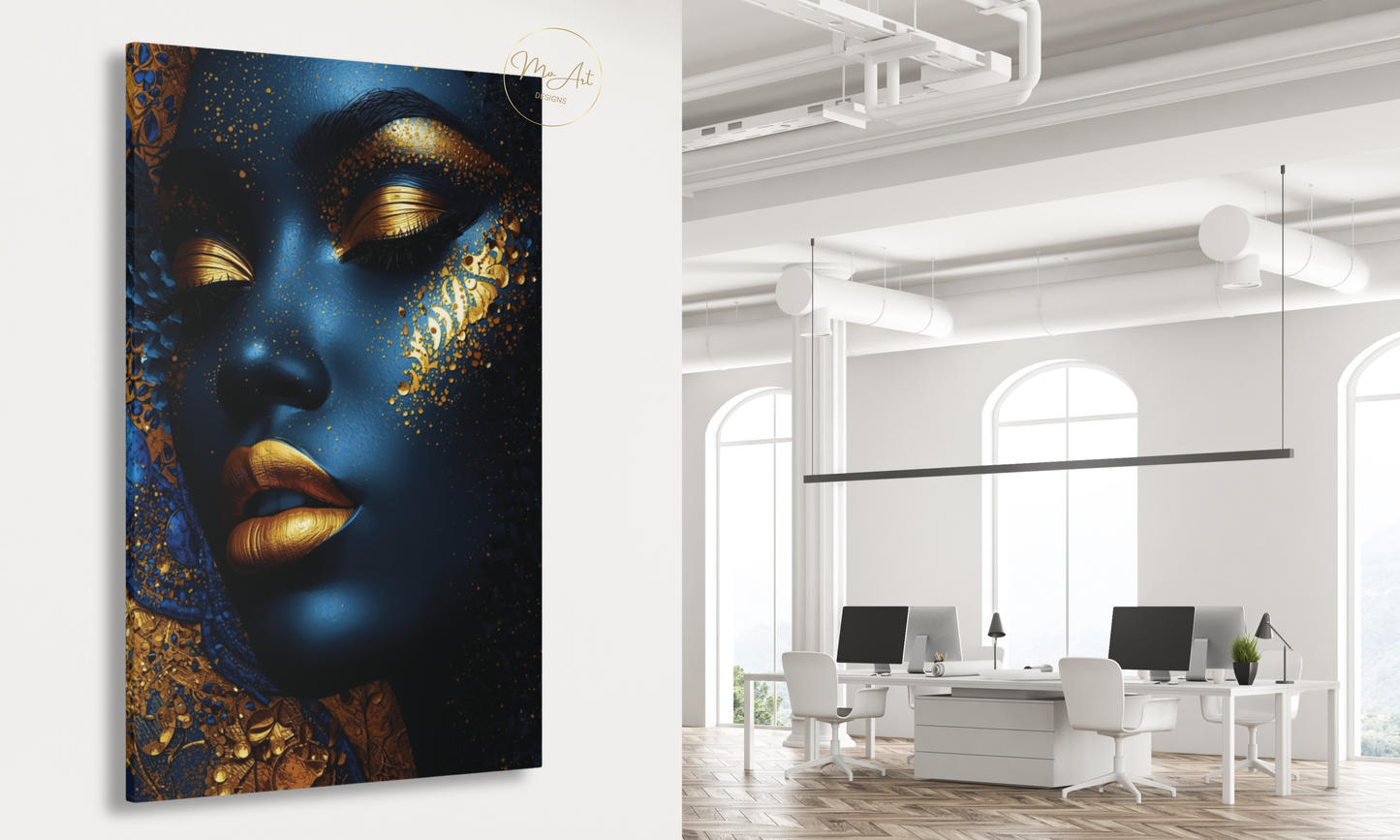 Black Woman Wall Art – Midnight Royalty / Canvas Print