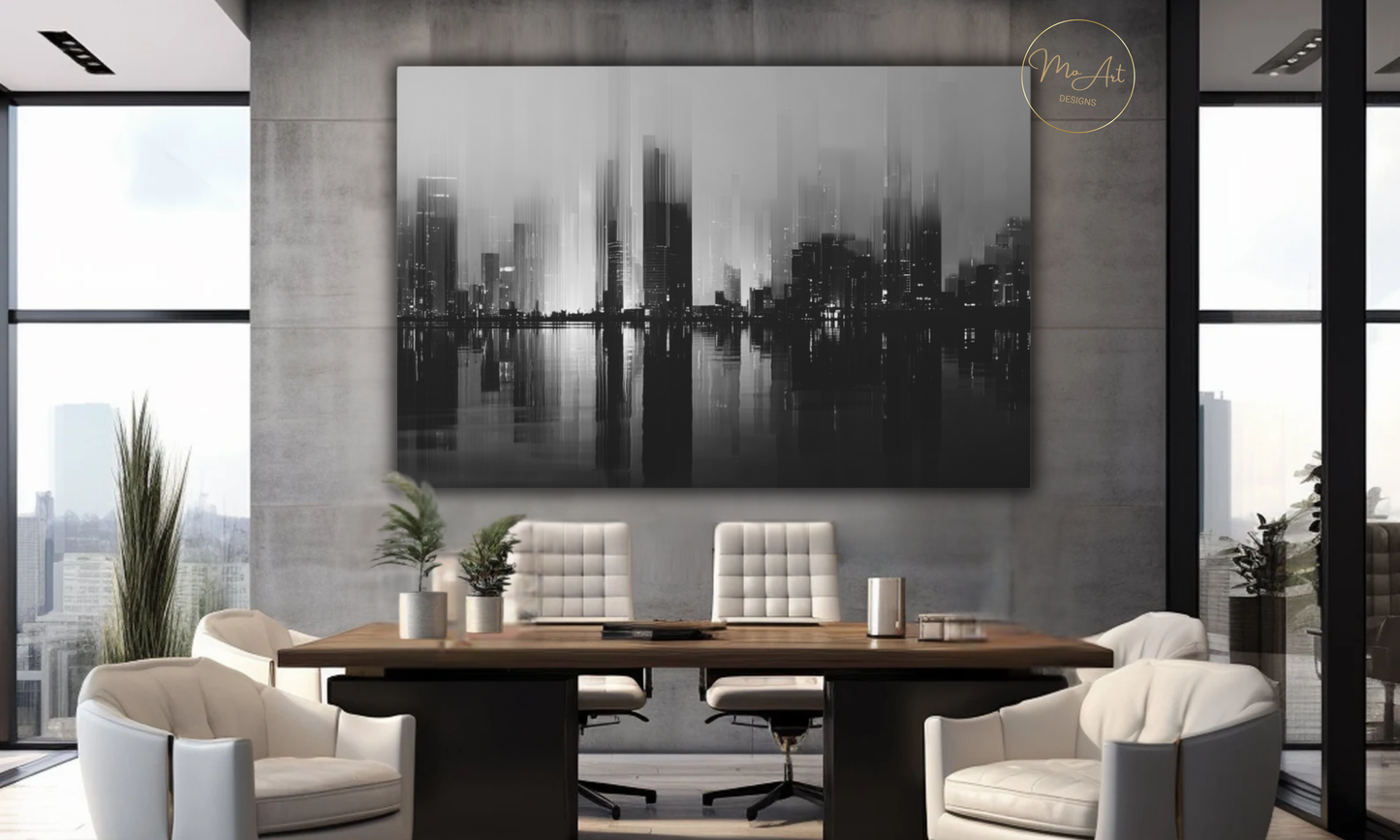 Midnight Skyline - Canvas Wall Art