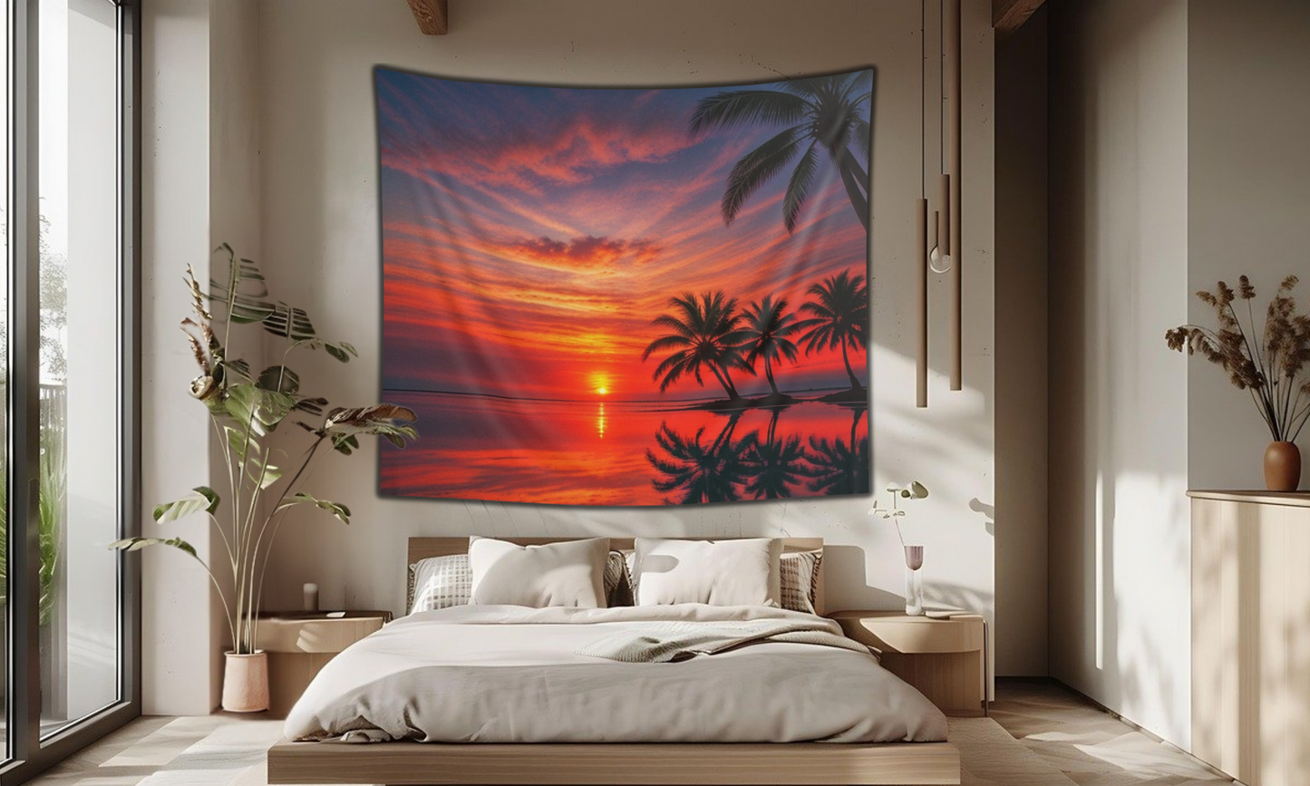 Sunrise at the Beach - Indoor Wall Tapestry