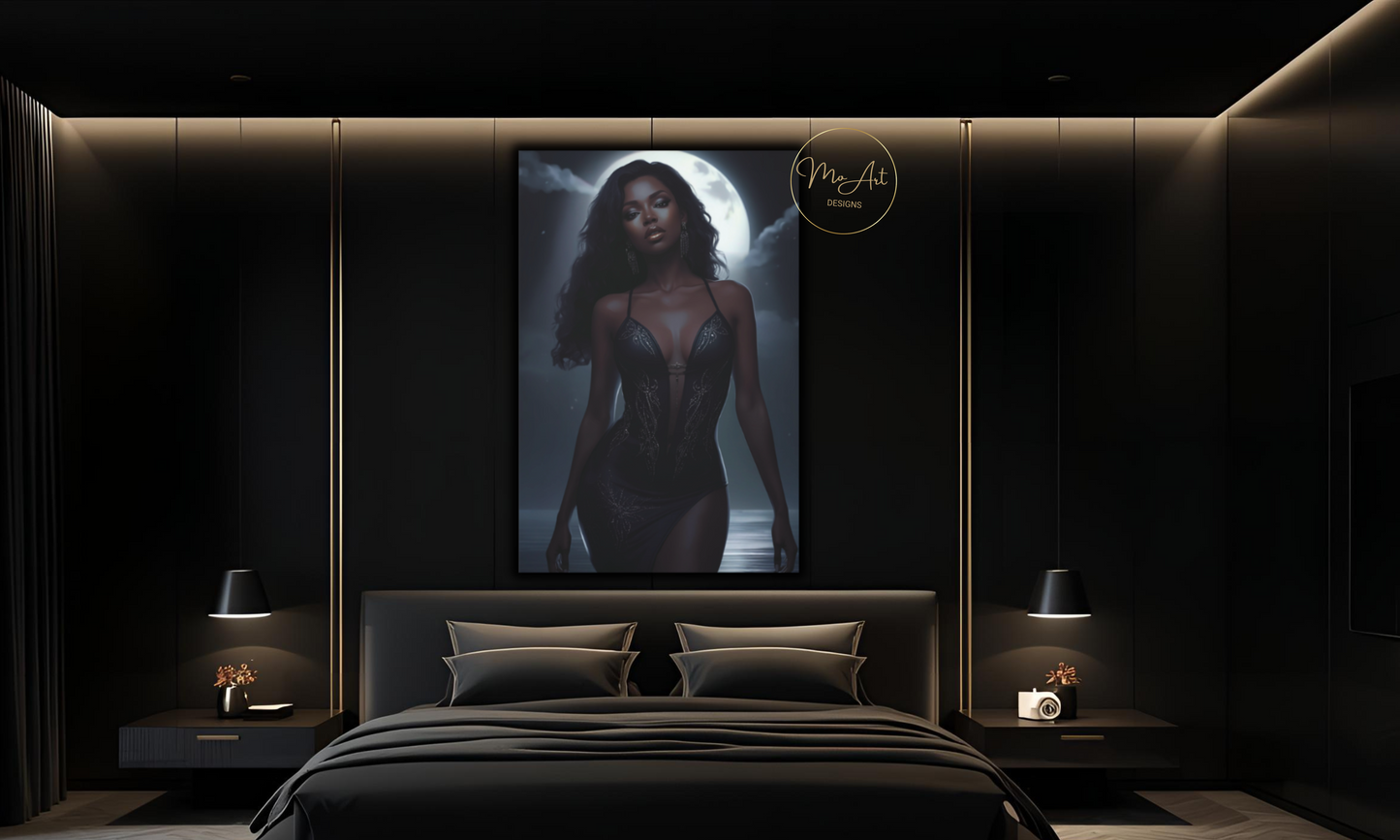 Alluring Beauty Canvas Wall Art