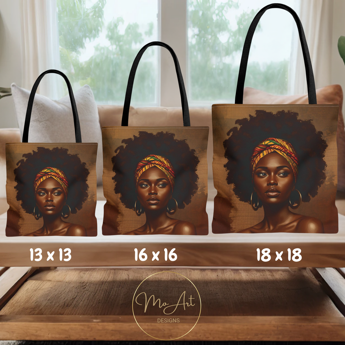 Black Goddess Tote Bag