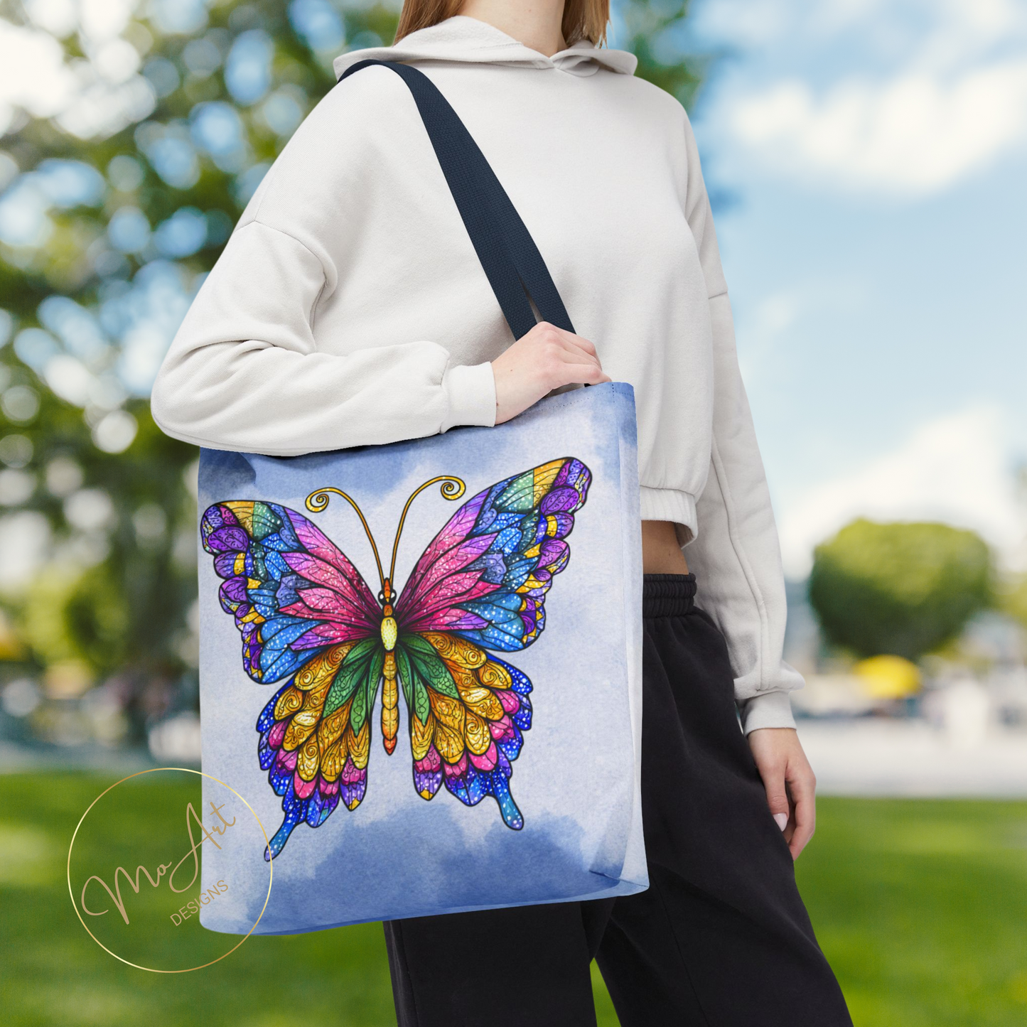 Colorful Butterfly Tote Bag