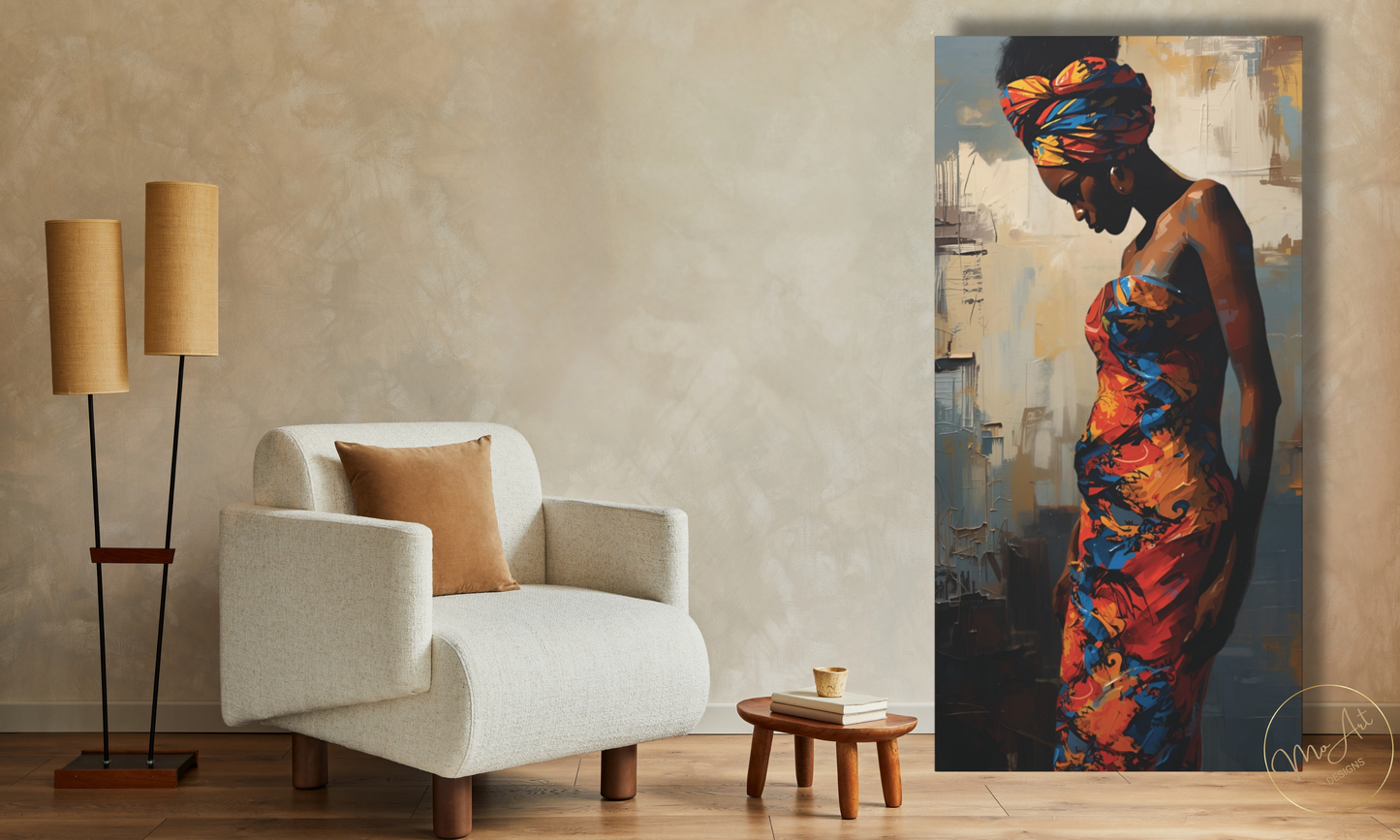 Radiance of Motherhood – Abstract Canvas Wall Art