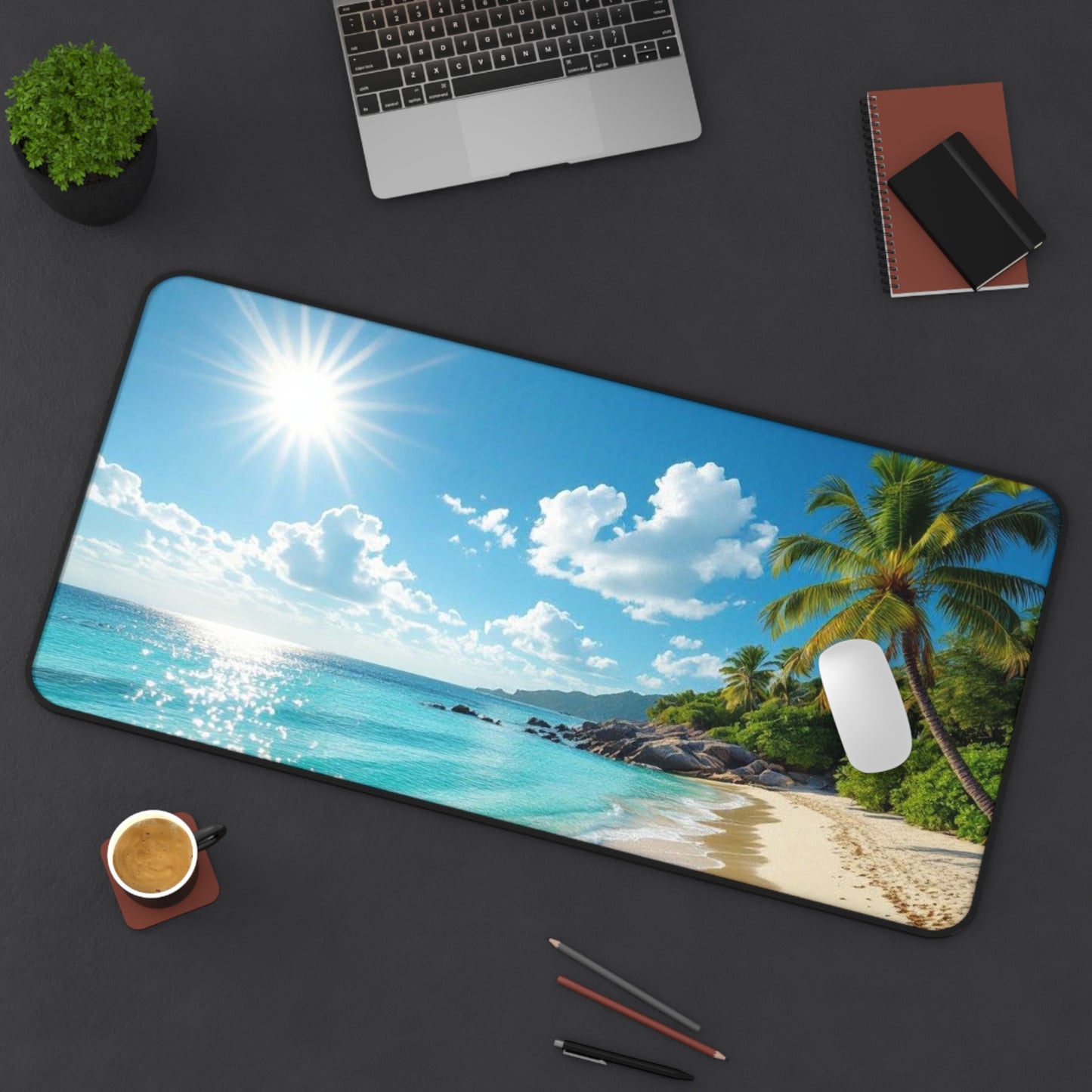 Escape to Paradise - Desk Mat / Mouse Pad