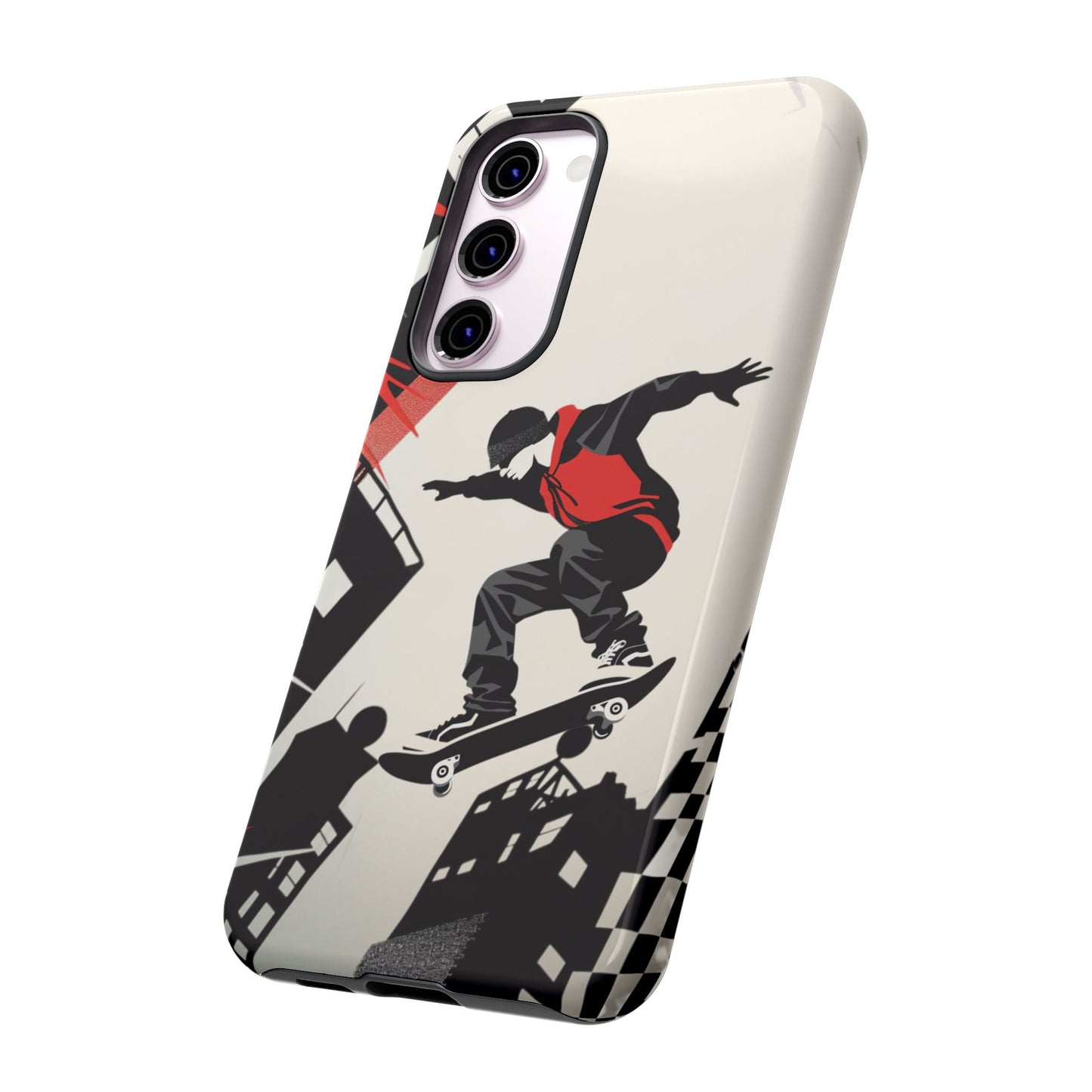 Skateboarding in the City - Tough Phone Case - iPhone or Samsung Phones