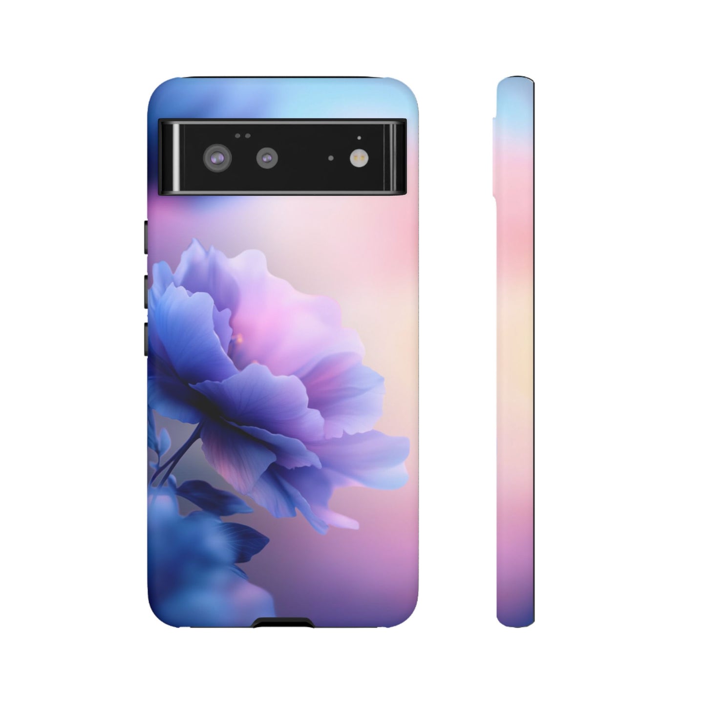 Purple Flower with Sunset - Tough Phone Case