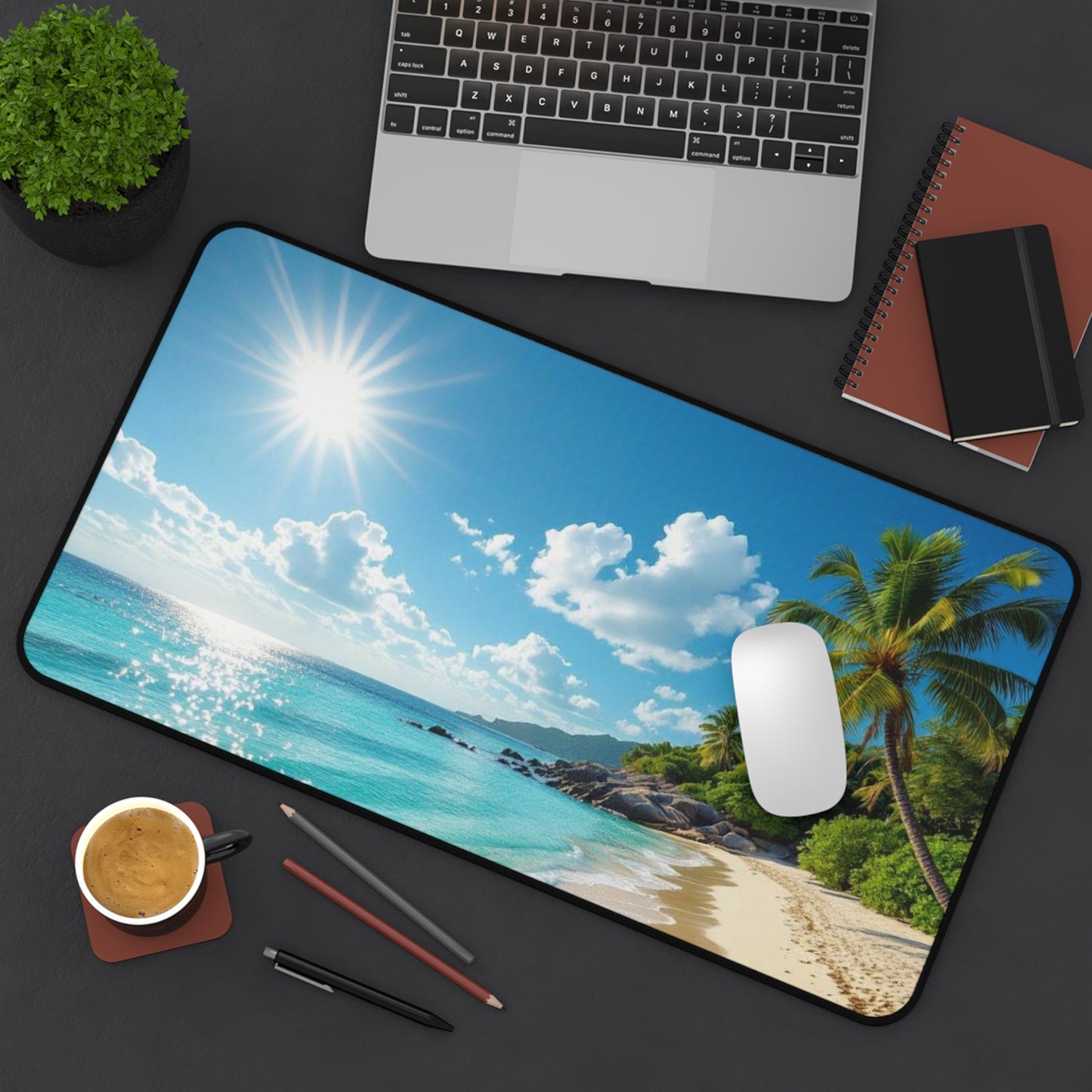 Escape to Paradise - Desk Mat / Mouse Pad