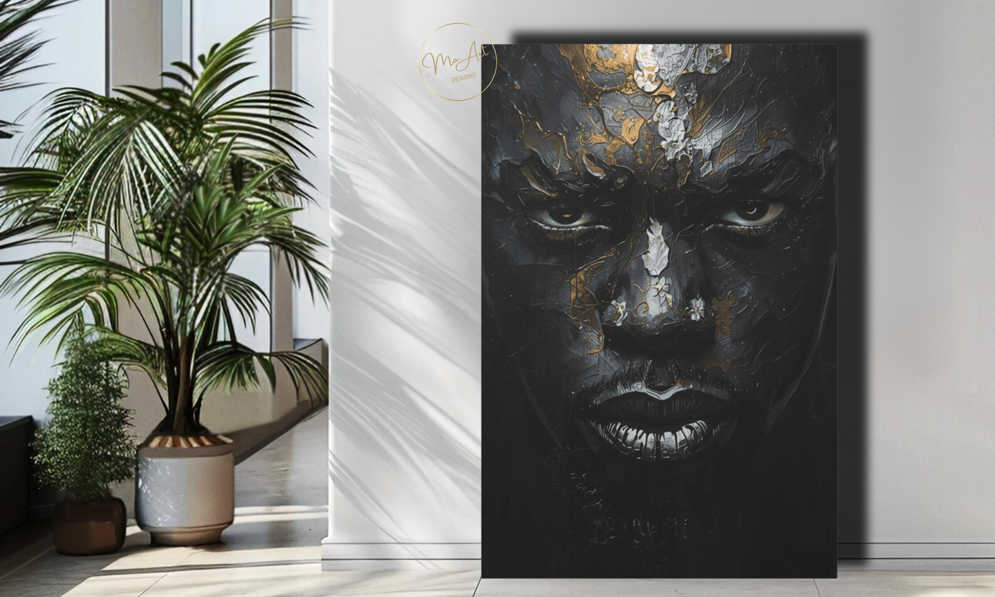 Strong Black Man – Abstract Wall Art / Canvas Print