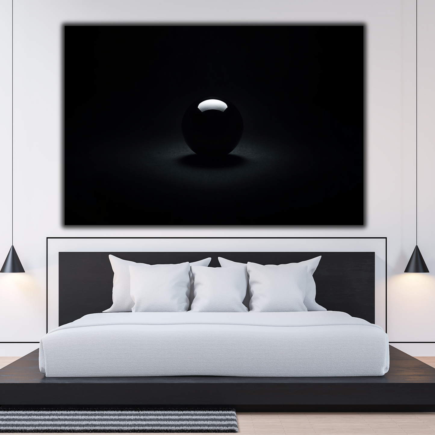 Abstract "Sphere of Silence" Canvas Print | Modern Minimalist Wall Art