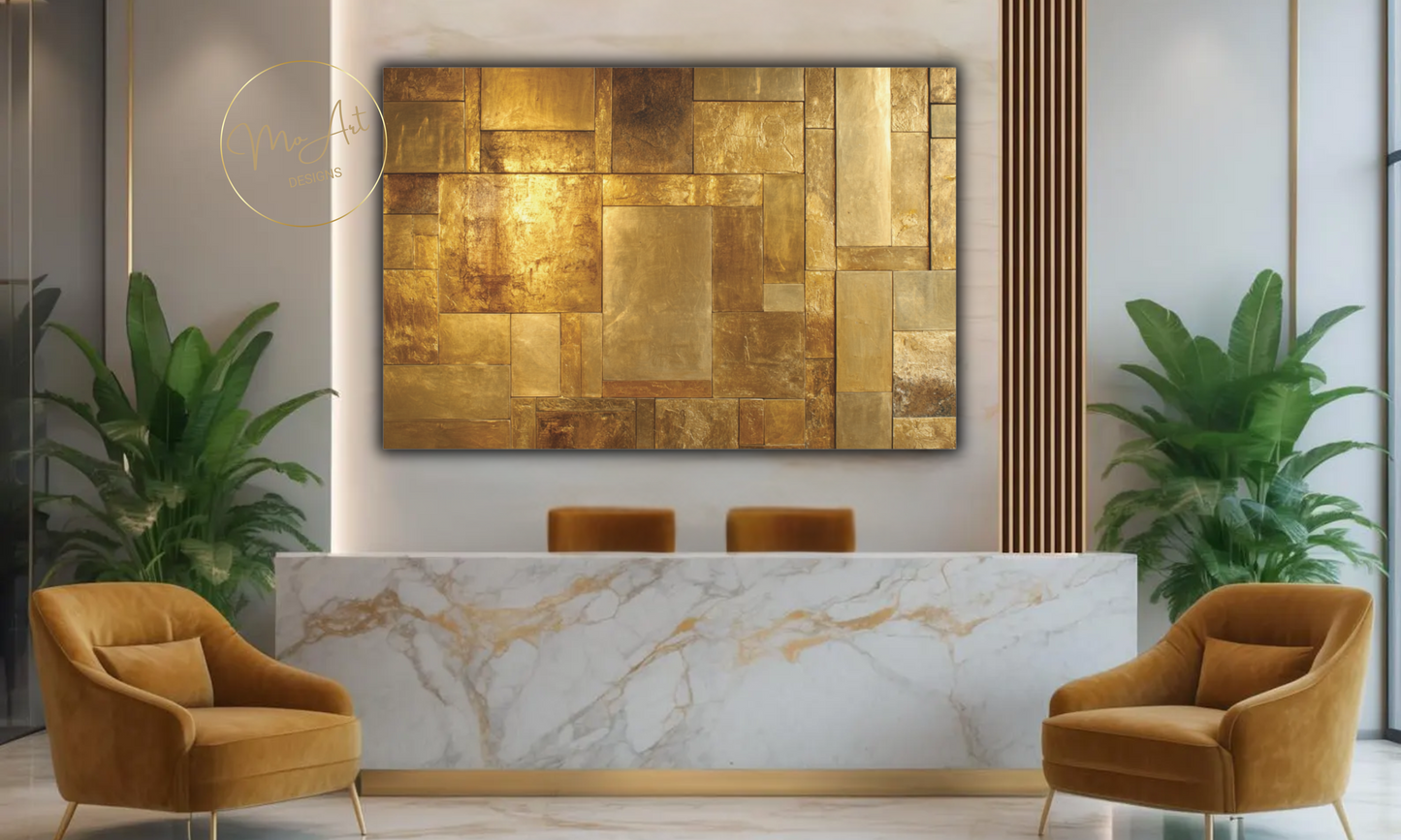 Shimmering Echoes of Elegance - Canvas Wall Art