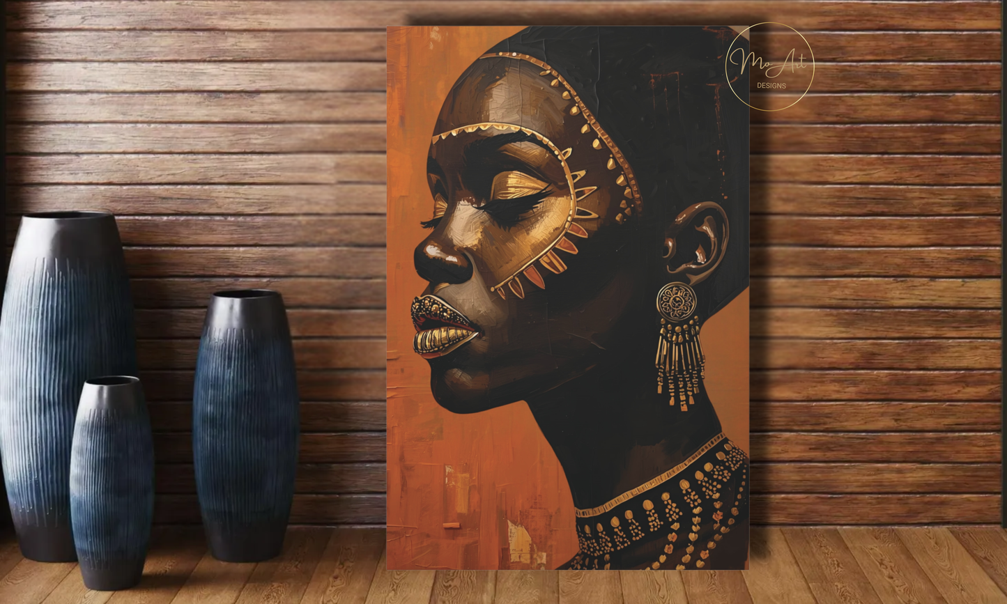 Beautiful Black Queen – Canvas Wall Art