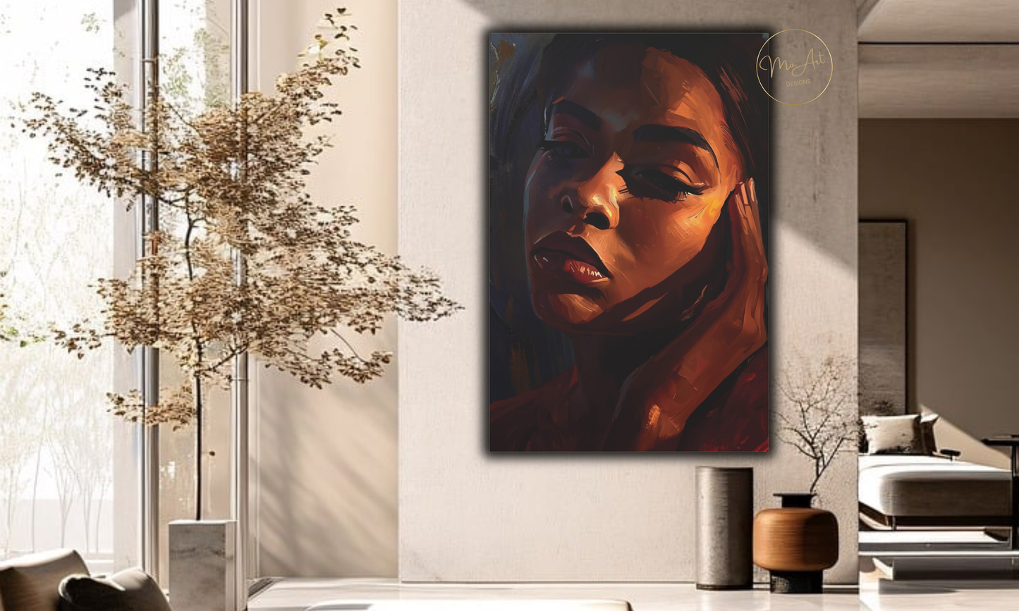 Soulful Reflection – Abstract Canvas Wall Art