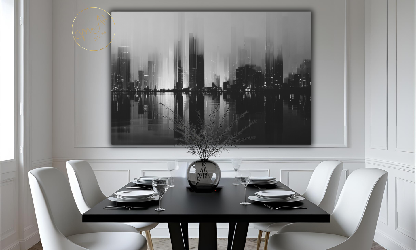 Midnight Skyline - Canvas Wall Art
