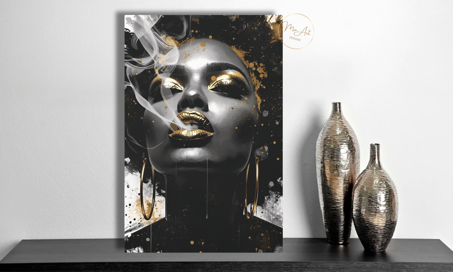 Abstract Smoke & Soul - Canvas Wall Art