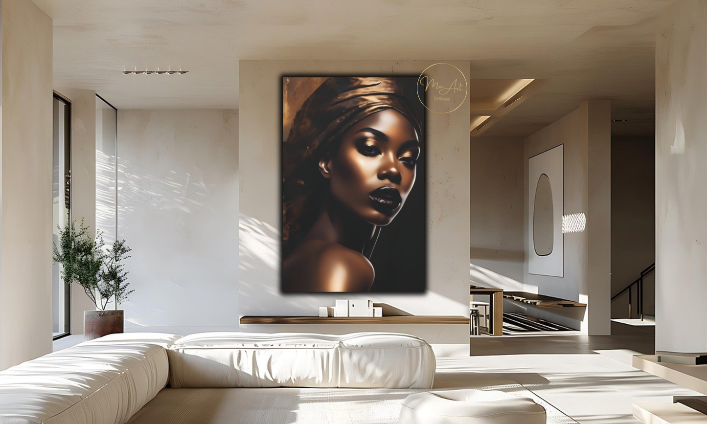 Bronze Divinity – Canvas Wall Art