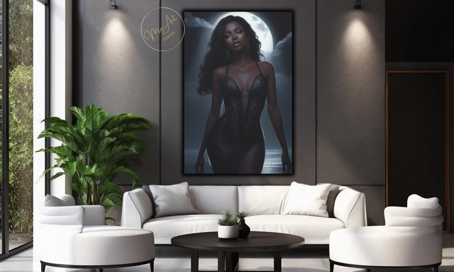 Alluring Beauty Canvas Wall Art