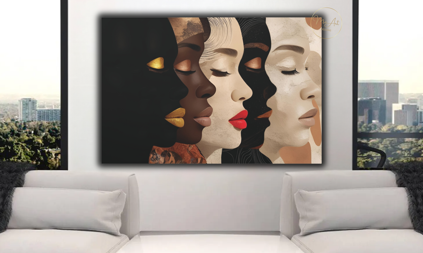 Unified Beauty – Abstract Canvas Wall Art