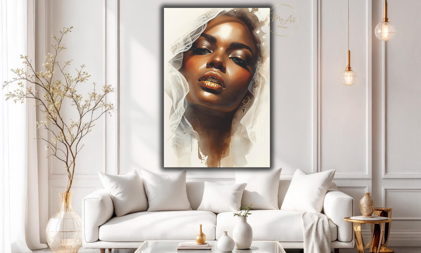Veiled in Elegance Wall Art / Canvas Print