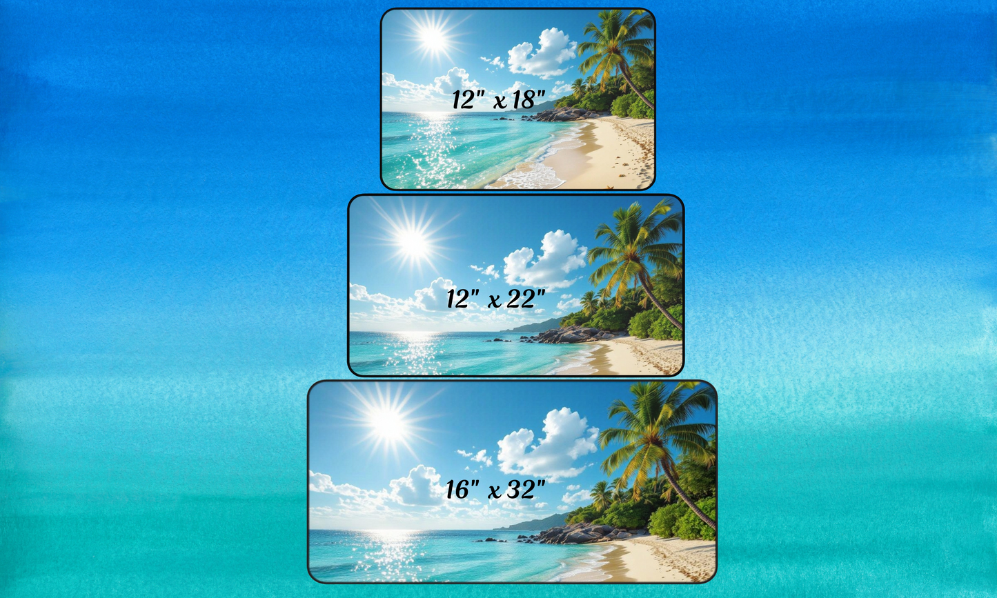 Escape to Paradise - Desk Mat / Mouse Pad