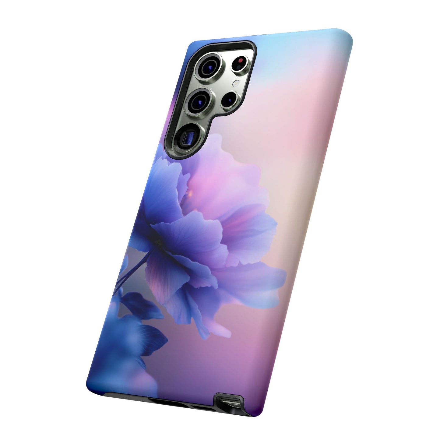 Purple Flower with Sunset - Tough Phone Case