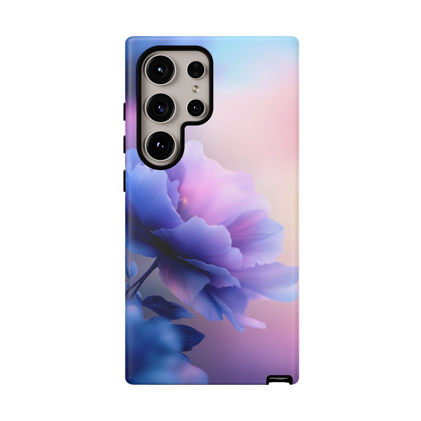 Purple Flower with Sunset - Tough Phone Case