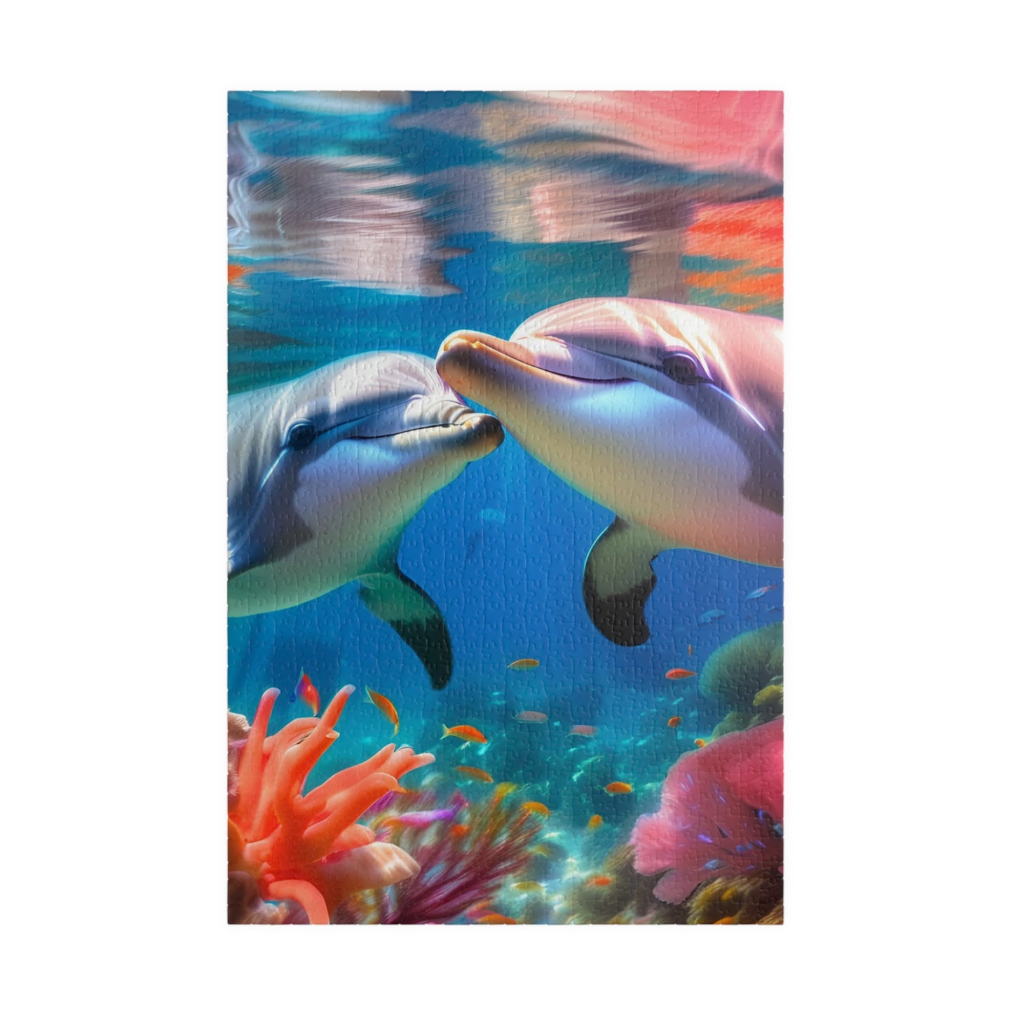 Playful Whispers: The Joy of Dolphin Love Jigsaw Puzzle