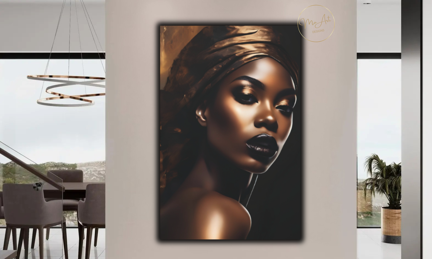 Bronze Divinity – Canvas Wall Art