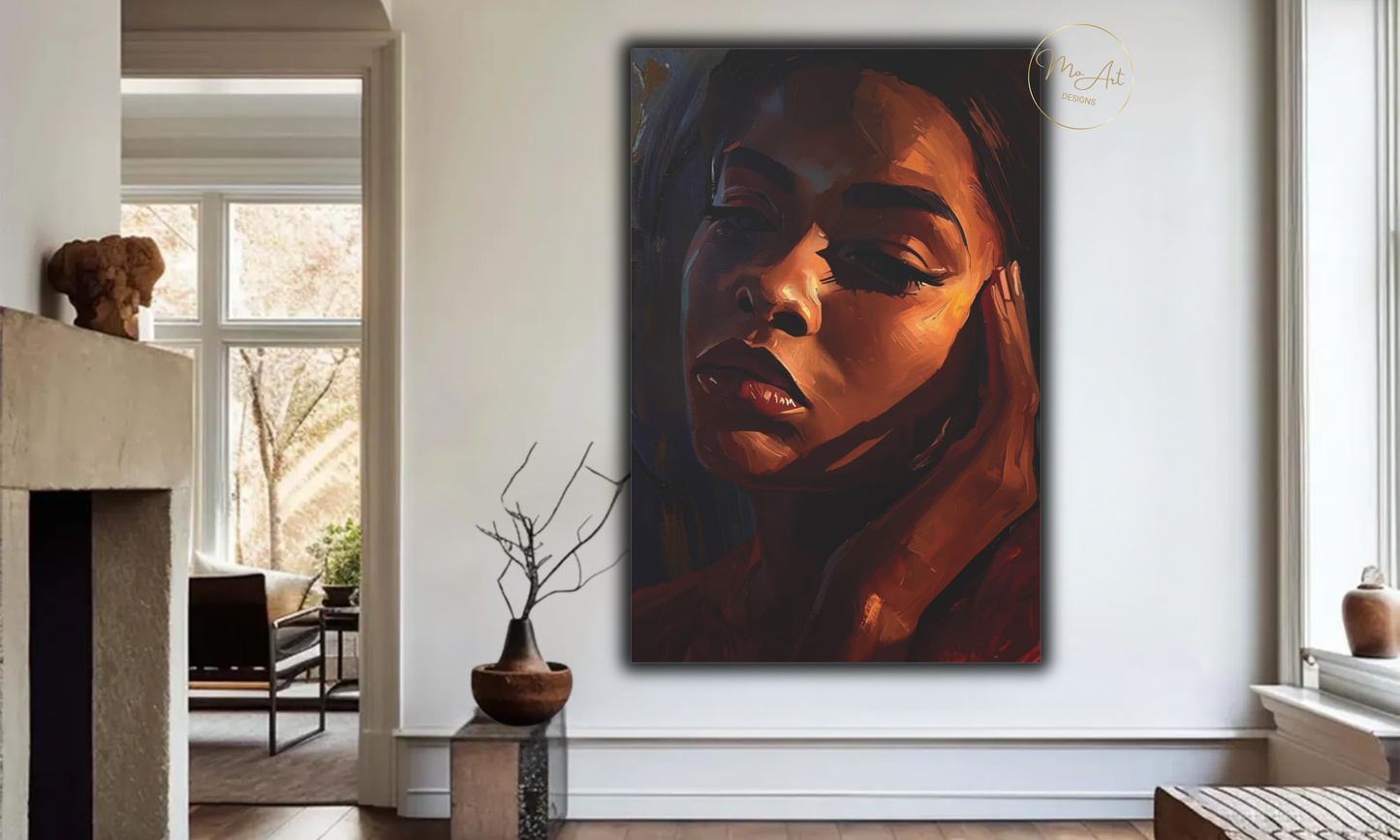 Soulful Reflection – Abstract Canvas Wall Art