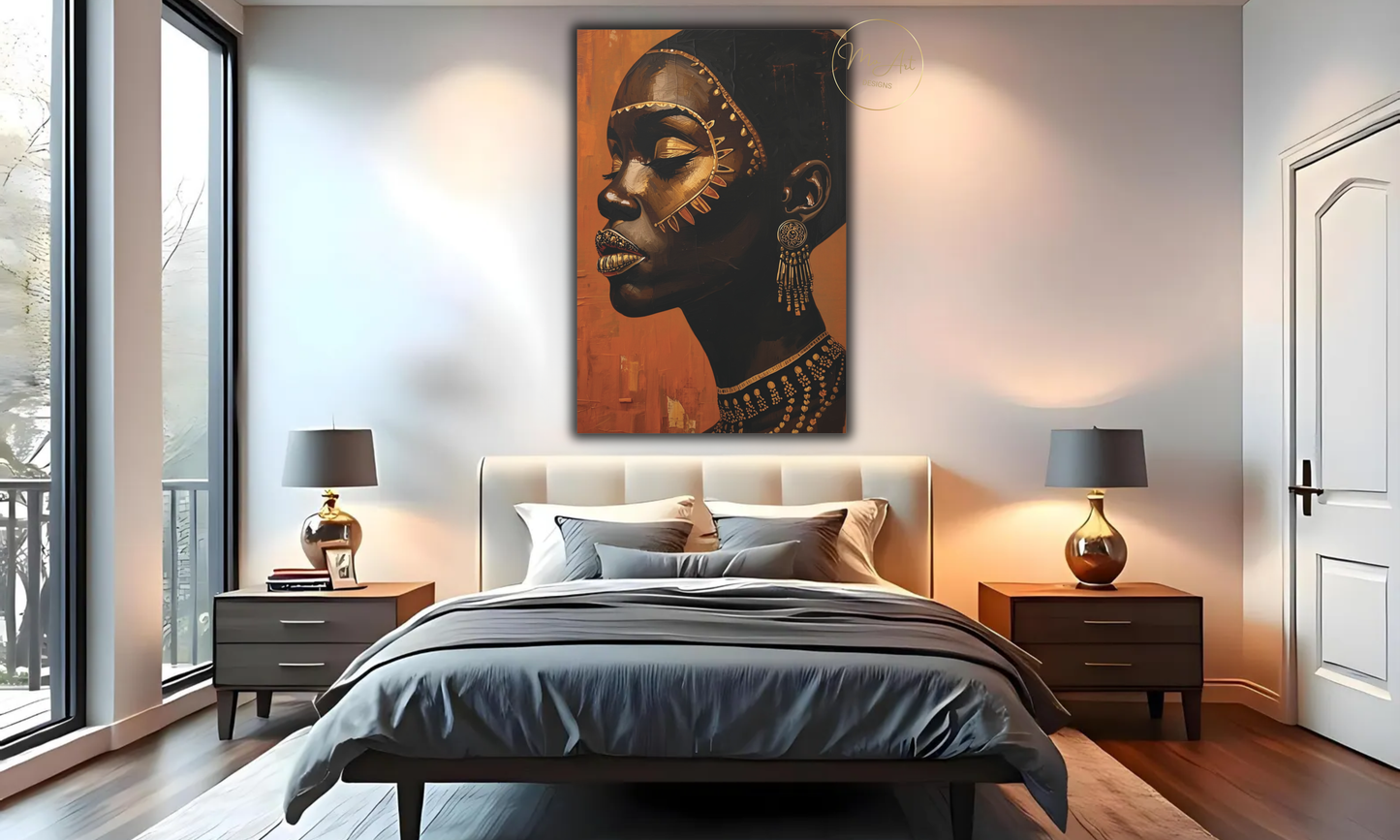 Beautiful Black Queen – Canvas Wall Art