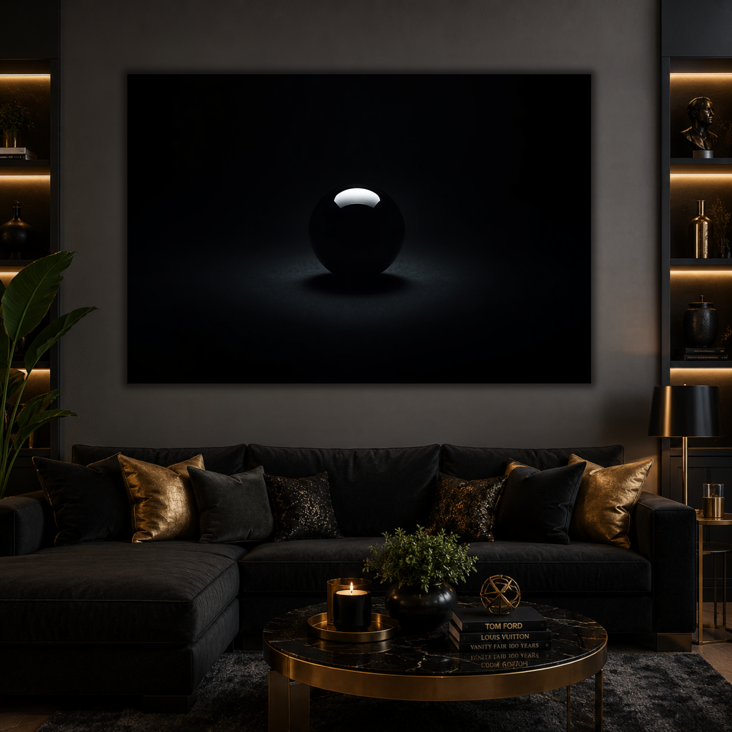 Abstract "Sphere of Silence" Canvas Print | Modern Minimalist Wall Art