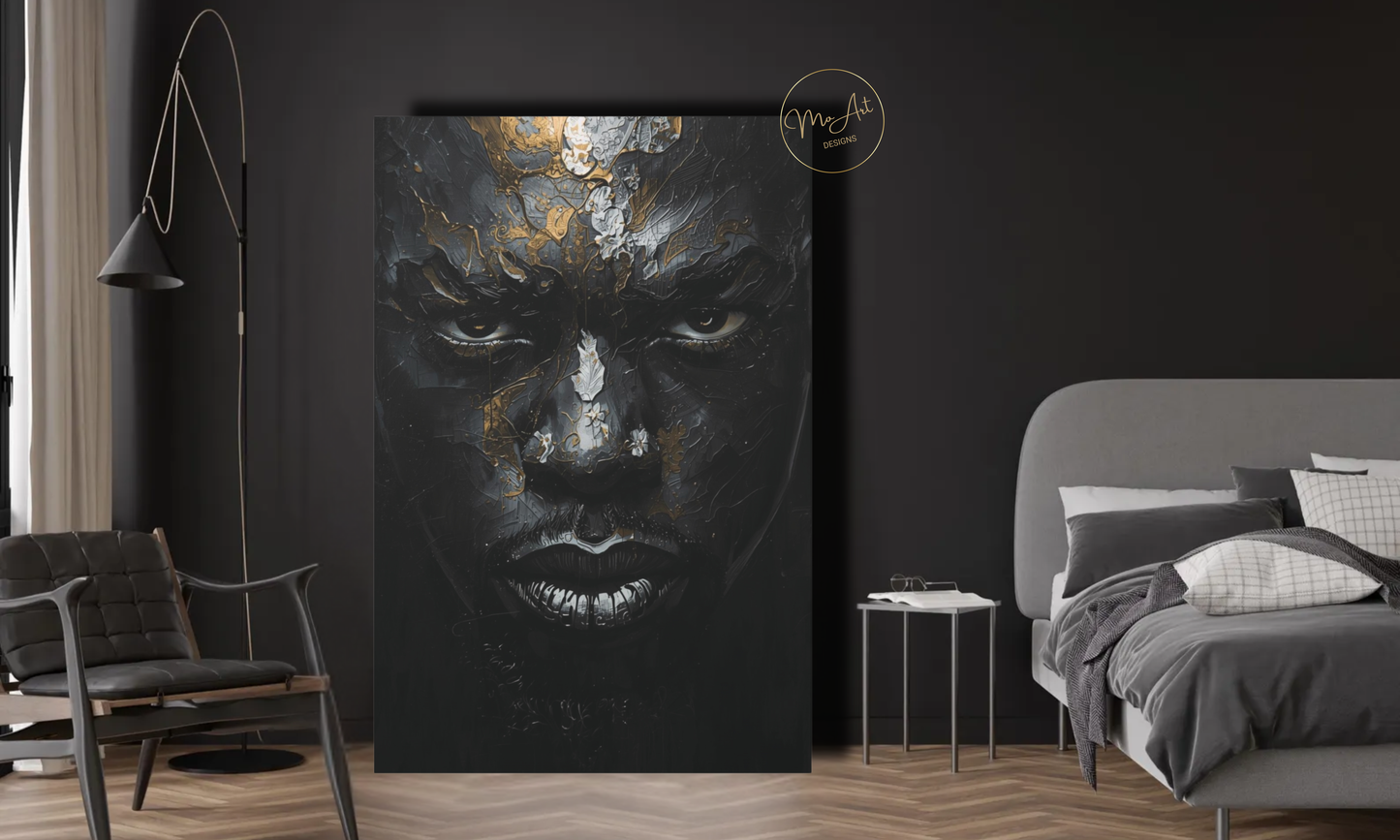 Strong Black Man – Abstract Wall Art / Canvas Print
