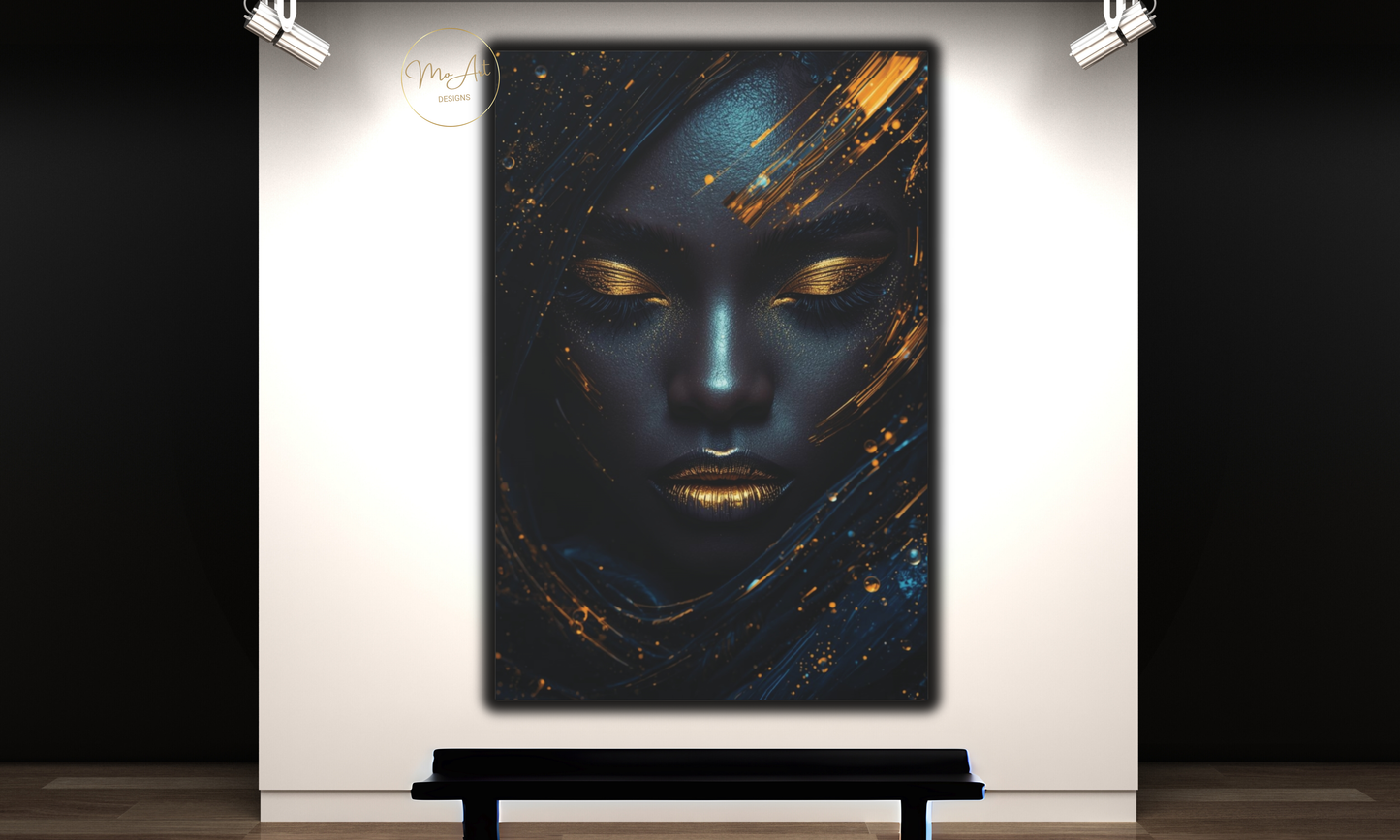 Black Woman Art - Illustrious Black Woman (Digital Download)