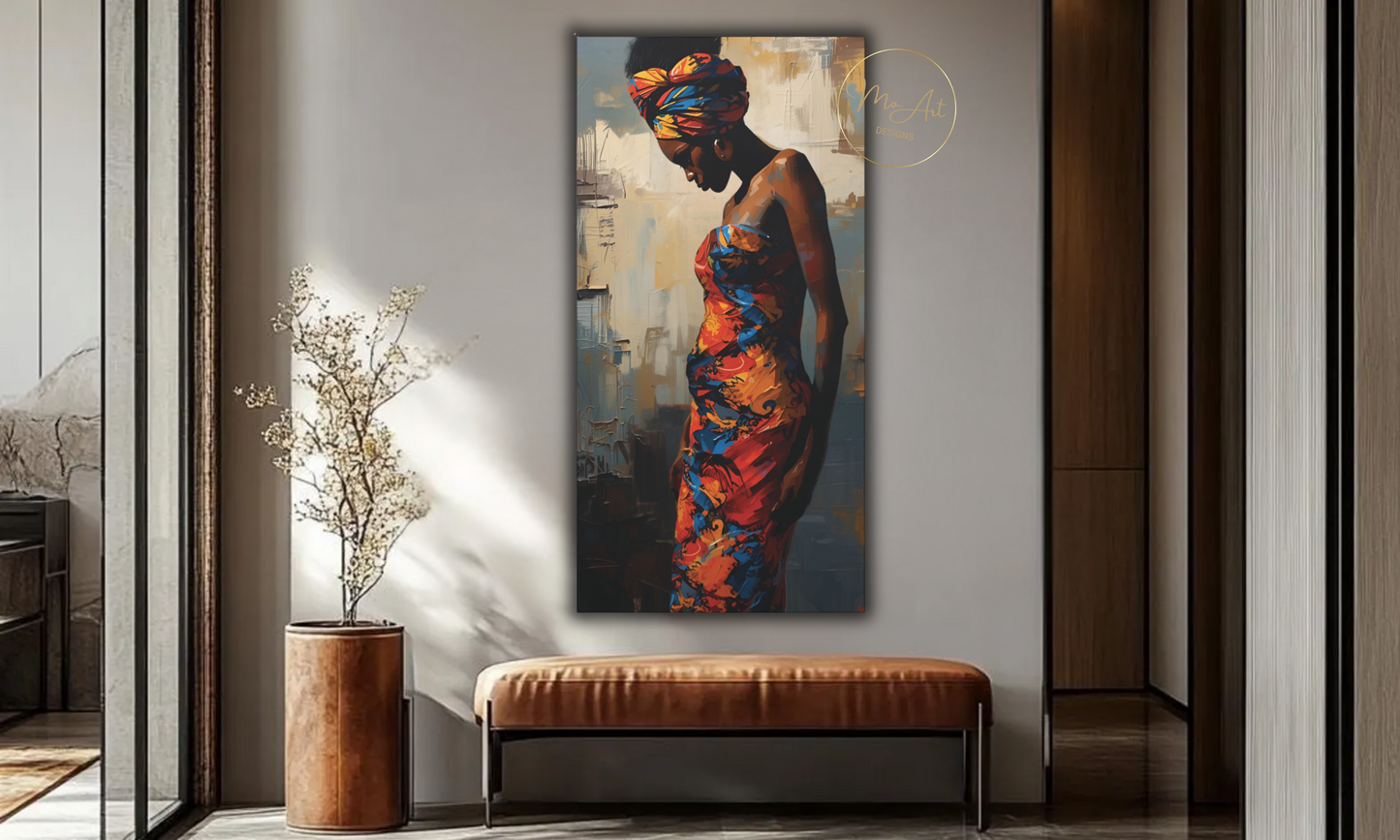Radiance of Motherhood – Abstract Canvas Wall Art