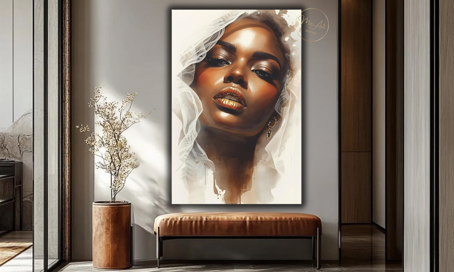 Veiled in Elegance Wall Art / Canvas Print