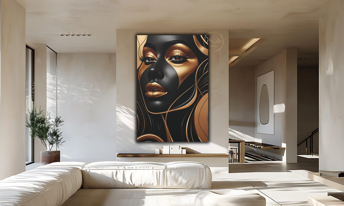 Golden Essence – Abstract Canvas Wall Art