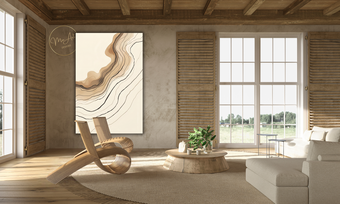 Abstract Line Canvas Wall Art