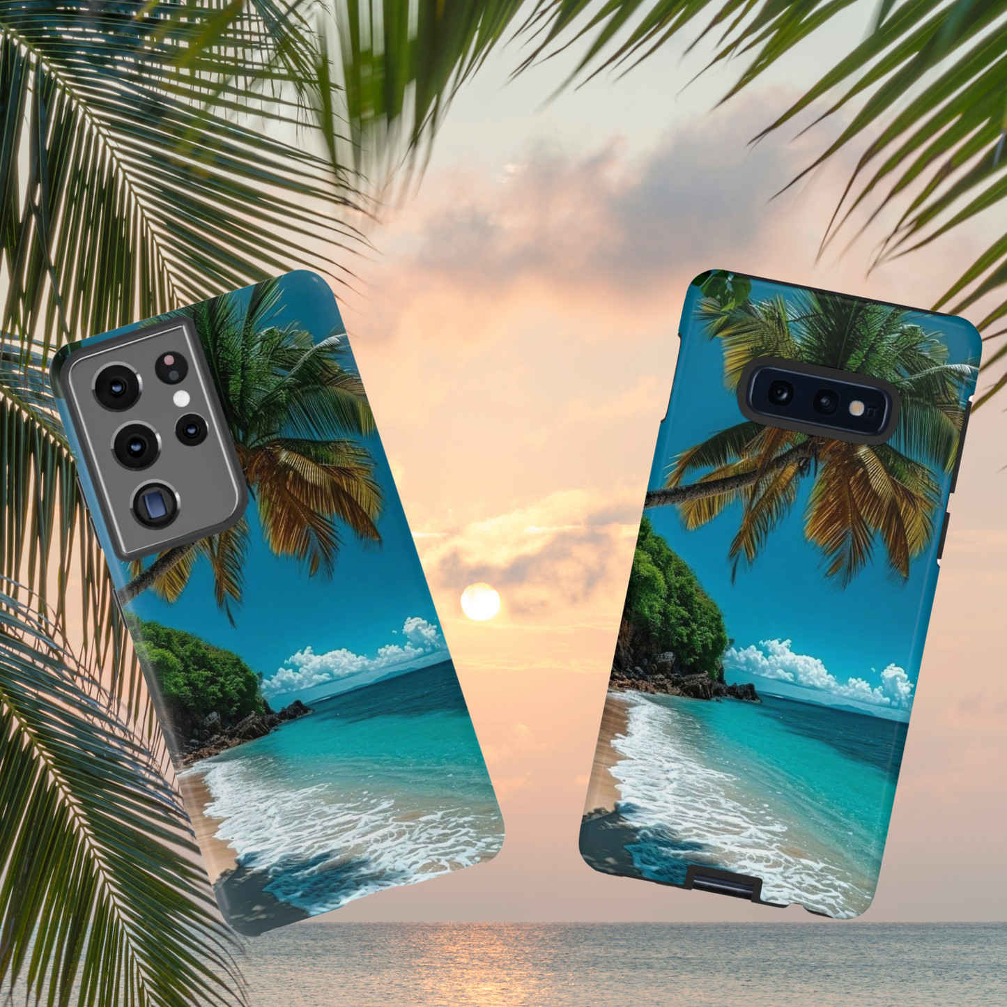 Tropical Beach Oasis - Tough Case for iPhone or Samsung