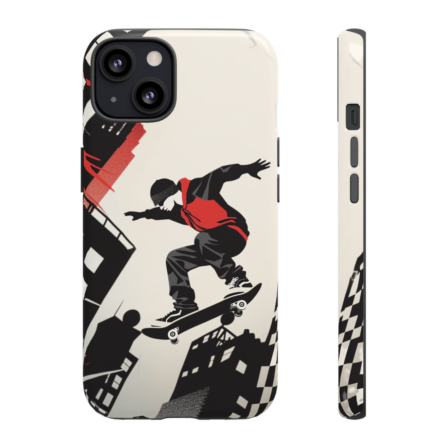 Skateboarding in the City - Tough Phone Case - iPhone or Samsung Phones