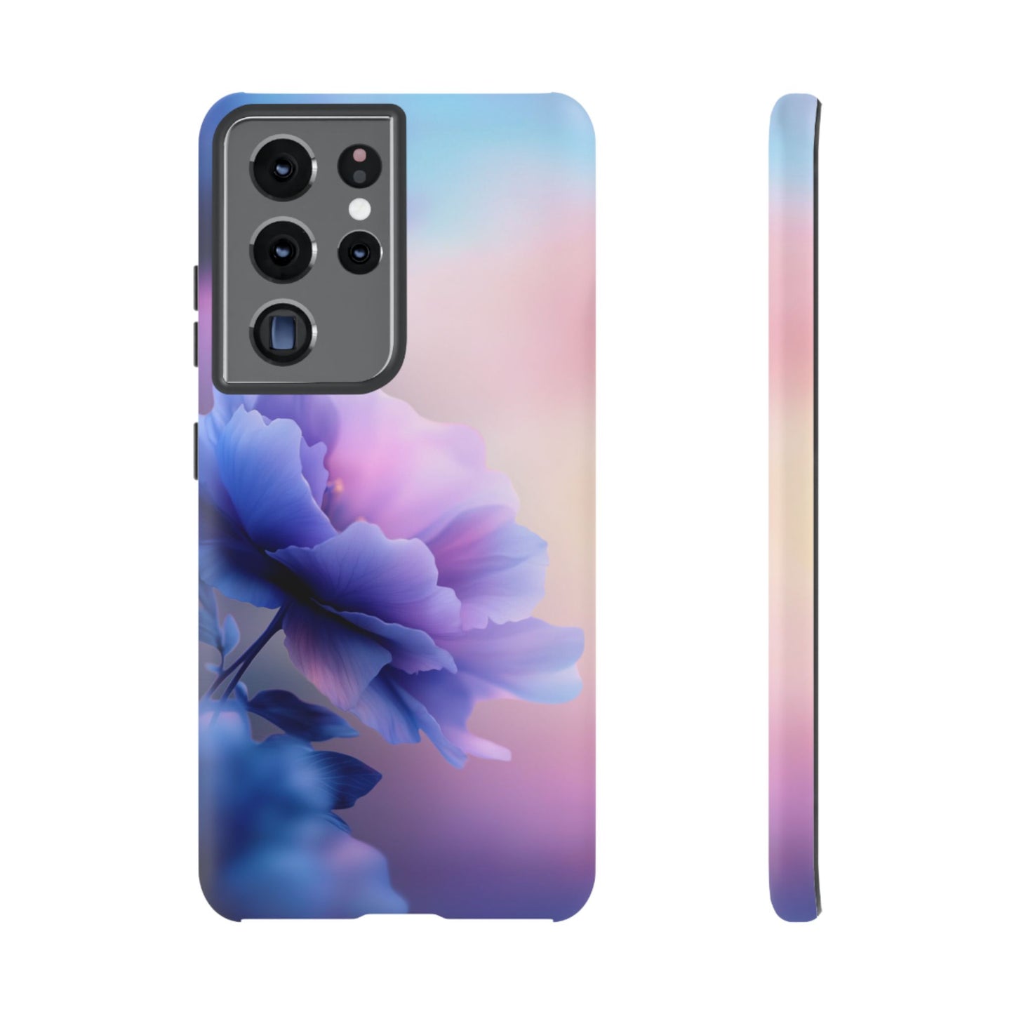 Purple Flower with Sunset - Tough Phone Case