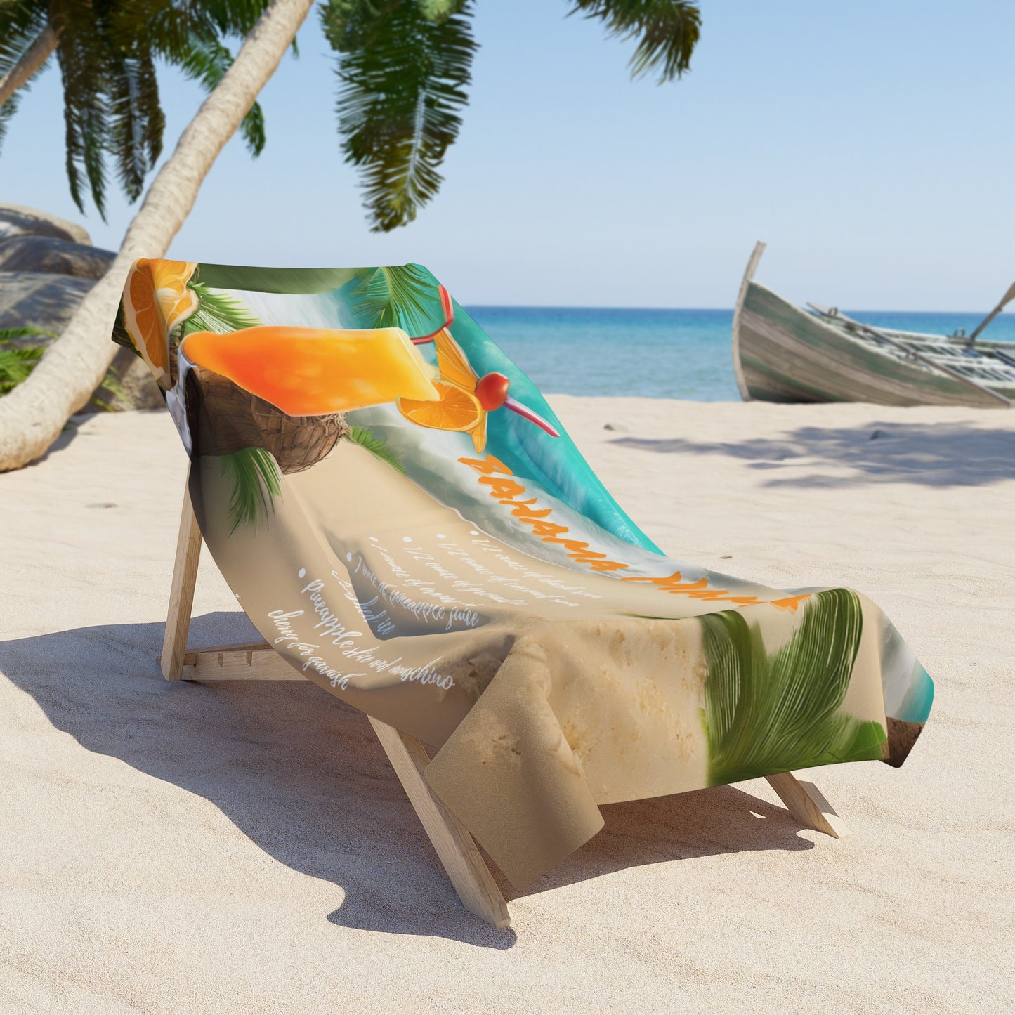 Tropical Vibes: Bahama Mama Bliss Beach Towel