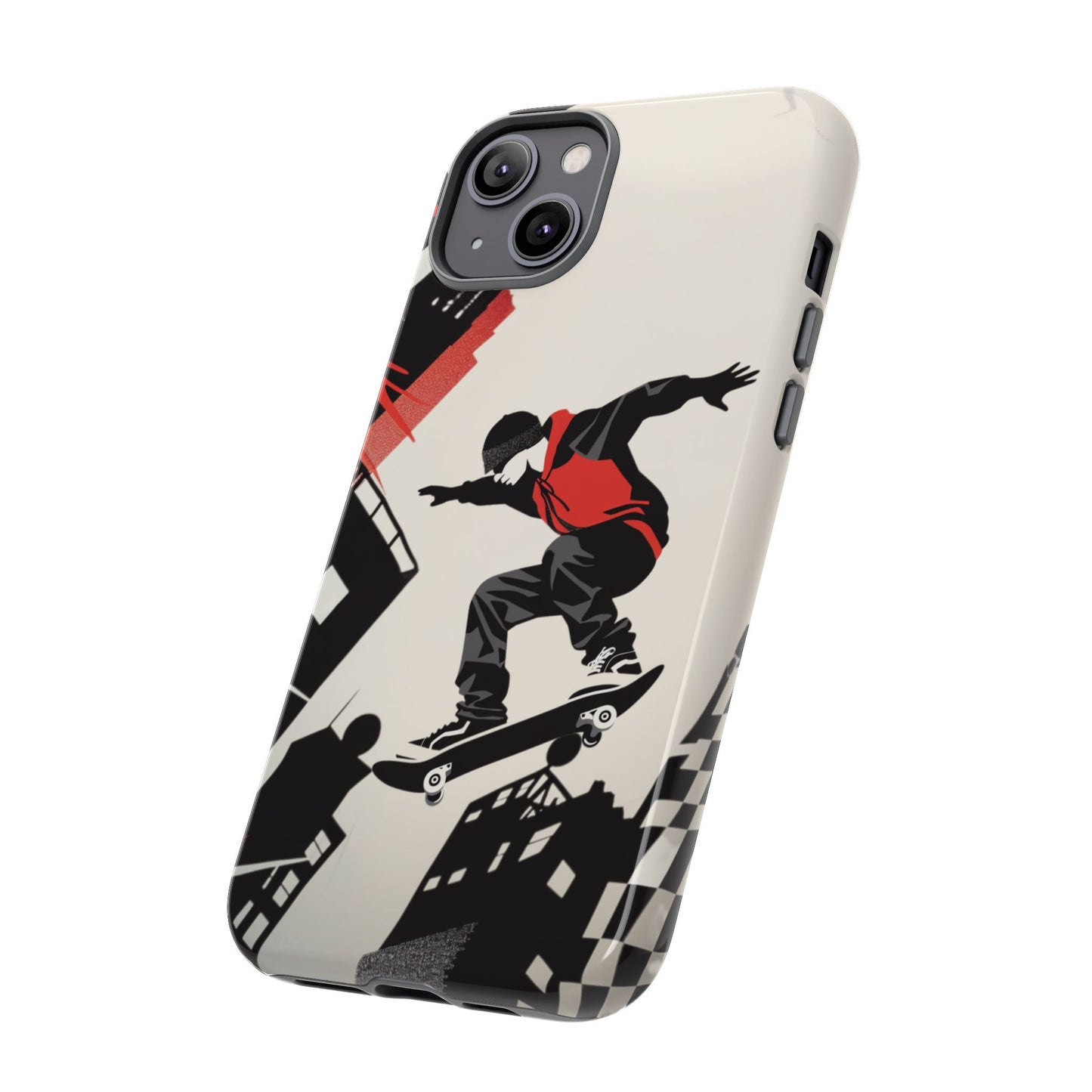 Skateboarding in the City - Tough Phone Case - iPhone or Samsung Phones