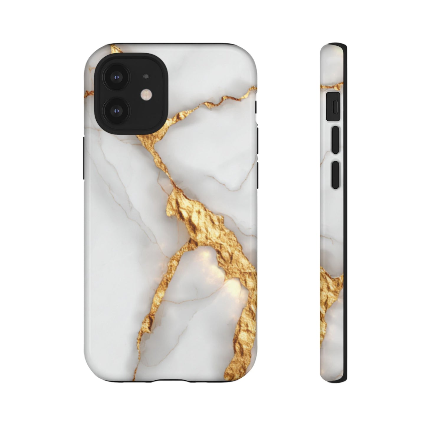 Gold and Marble Design - Tough Phone Case - iPhone or Samsung Phones