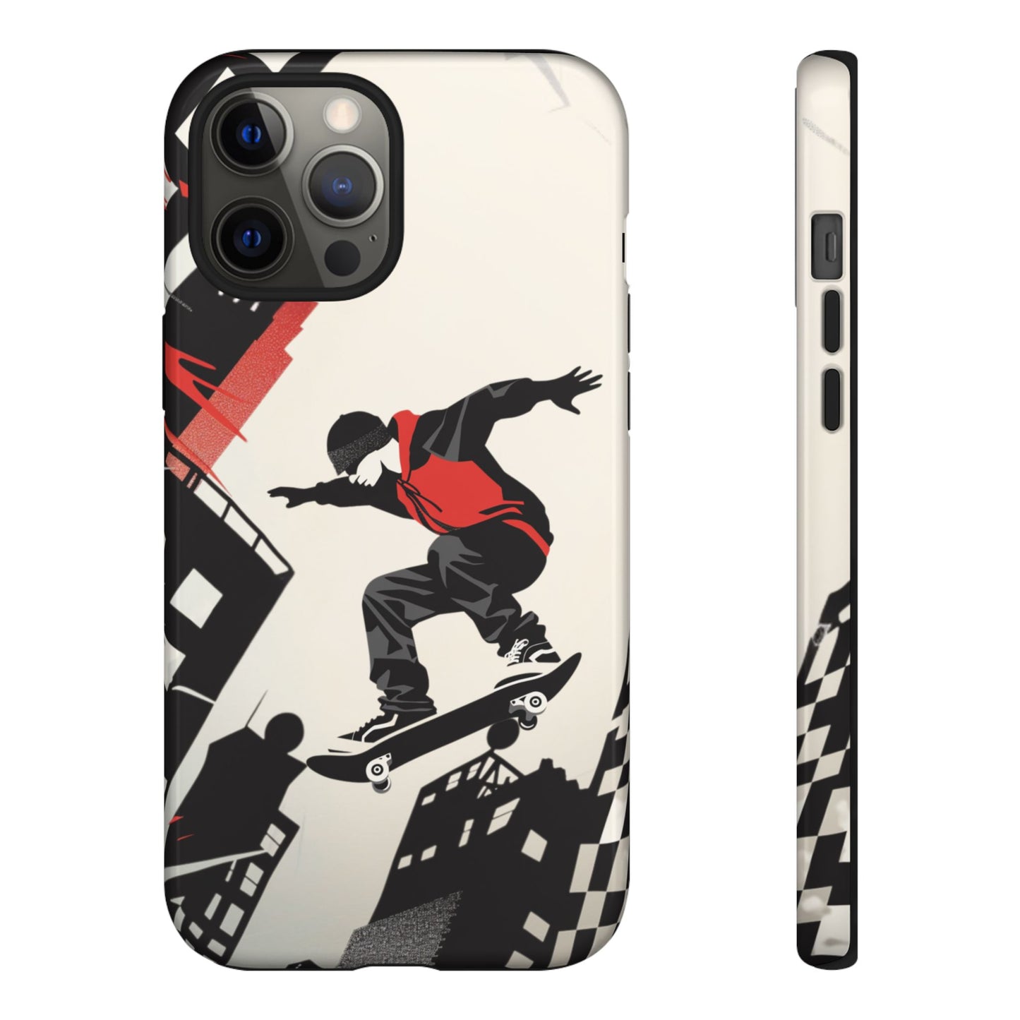 Skateboarding in the City - Tough Phone Case - iPhone or Samsung Phones