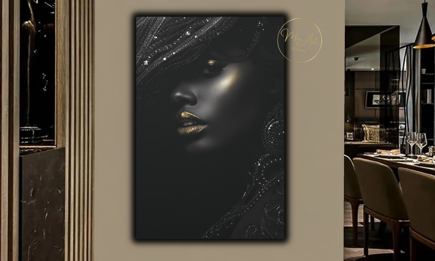 Opulent Shadows – Luxury Canvas Wall Art