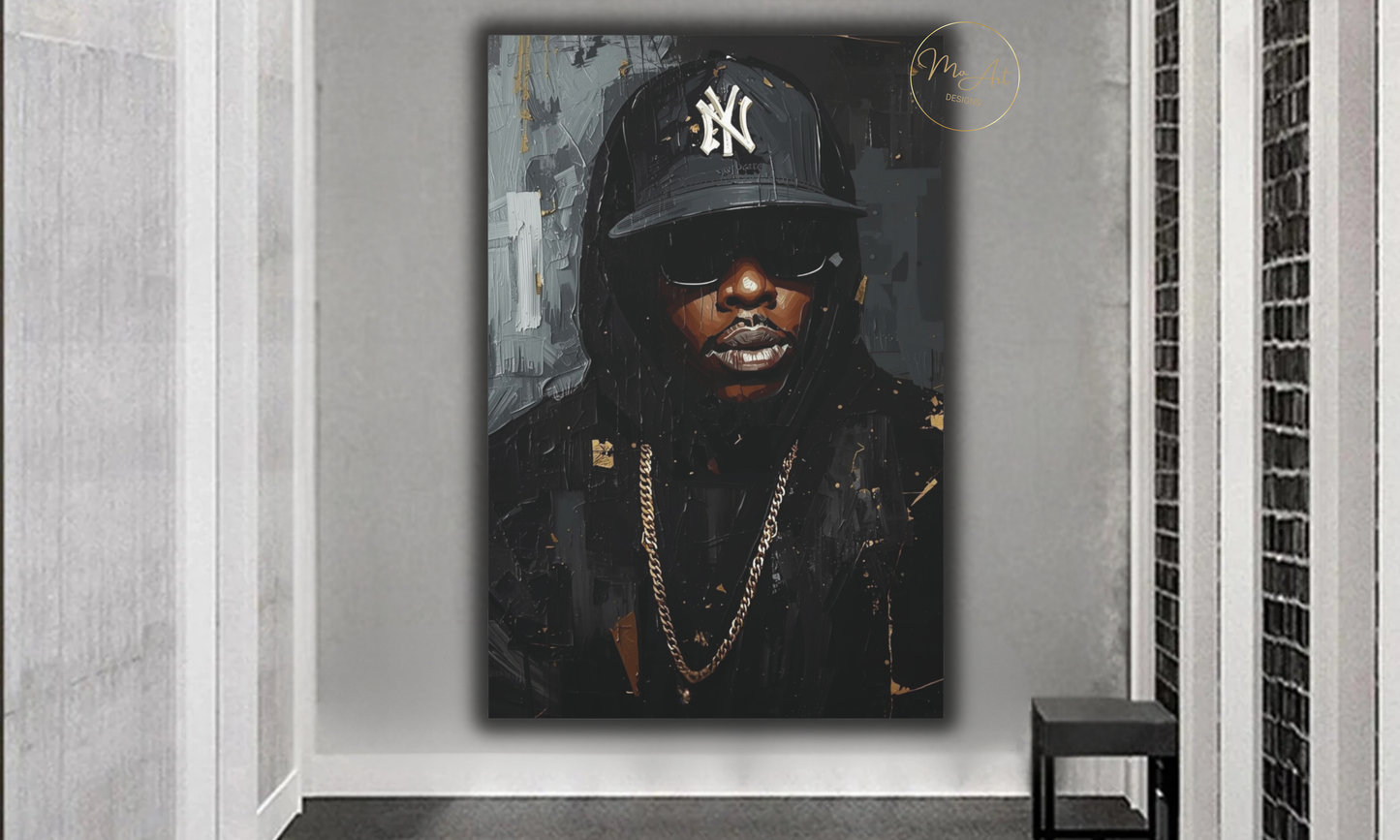 Black Wall Art - NY State of Mind / Canvas Print